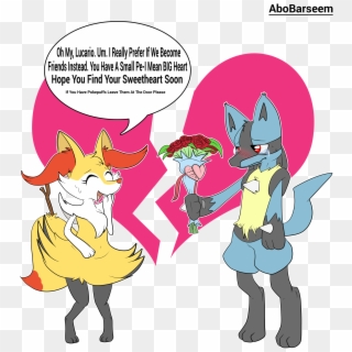Lucario Rejected By Braixen - Pokemon Small Penis Humiliation, HD Png Download