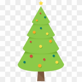 Christmas Tree Clipart Holiday - Simple Christmas Tree Clipart, HD Png Download