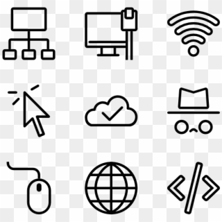 Internet Icons - Internet Icon Vector Png, Transparent Png