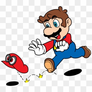 Mario 2d Png - Mario Odyssey Mario 2d, Transparent Png