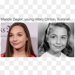 Buzzfeedverified Account - Maddie Ziegler Young Hillary Clinton, HD Png Download
