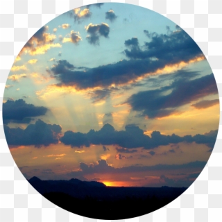 Circular Image - Sunset In A Circle, HD Png Download