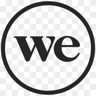 Black Circular Logo - Wework We Logo, HD Png Download