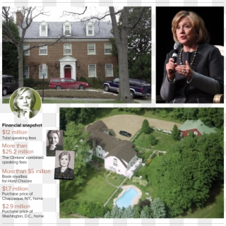 The Clinton's 5,100 Square Foot Home In Washington, - Hillary Clinton Washington Dc Home, HD Png Download