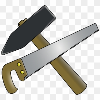 Hammer Saw Clipart - Hammer And Saw Logo Png, Transparent Png