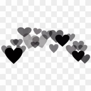 Black Heart Crown Emoji Transparent Black Heart Crown - Transparent Heart Crown Png, Png Download