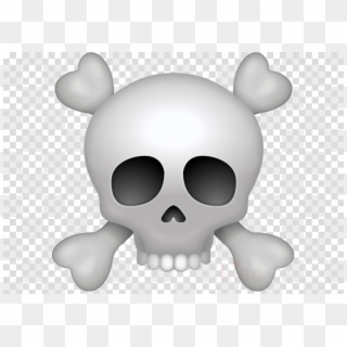 Skull Emoji Png Clipart Emoji Clip Art - Transparent Background Skull Emoji, Png Download
