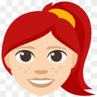 Redhead Emoji Example, With Freckles - Redhead Emoji, HD Png Download
