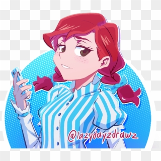 “i Can Absolutely Get Behind 'smug Anime Wendy' - Wendy's Fast Food Anime, HD Png Download