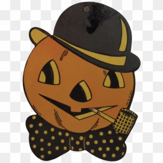 Vintage Halloween H E Luhrs Pumpkin Jack O Lantern, HD Png Download