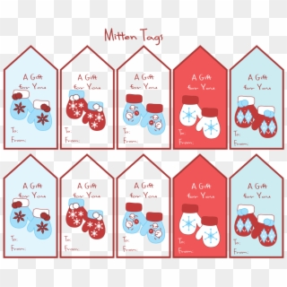 Christmas Gift Tags Png, Transparent Png