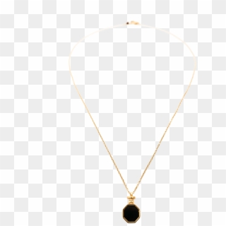 Golden Octagon Long Chain Necklace - Necklace, HD Png Download