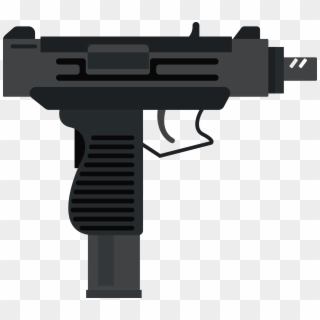 Shotgun Clipart Military Gun - Cartoon Uzi Transparent, HD Png Download