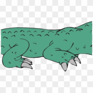 Alligator Clipart School - Cartoon Gator Side View, HD Png Download