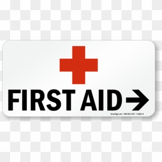 First Aid Sign With Red Cross Symbol - First Aid Symbol Red, HD Png Download