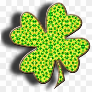 Lucky Clover Four Leaf Clover Isolated - Shamrock, HD Png Download