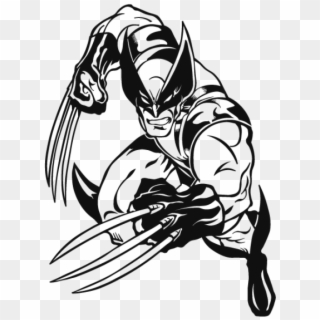 600 X 600 24 - Wolverine Black And White Cartoon, HD Png Download