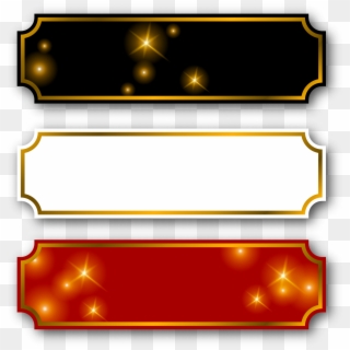 Label Png Images - Vector Gold Name Plate Png, Transparent Png