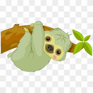 Sloth Png - Cute Baby Sloth Clipart, Transparent Png