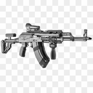 Ak 47 With Accessories, HD Png Download