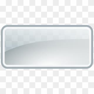 White Button Png - Transparent Glass Rectangle Png, Png Download