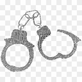This Free Icons Png Design Of Drm Handcuffs Word Cloud, Transparent Png