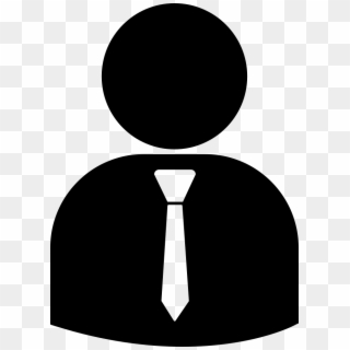 Png File Svg - Person With Tie Icon, Transparent Png