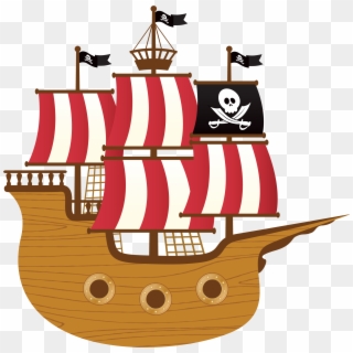 Pirates The Musical Google - Clip Art Pirate Ship Png, Transparent Png