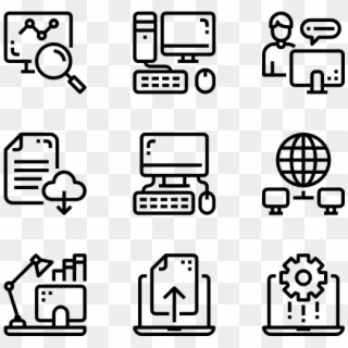 Computer And Hardware - Manufacturing Icons, HD Png Download