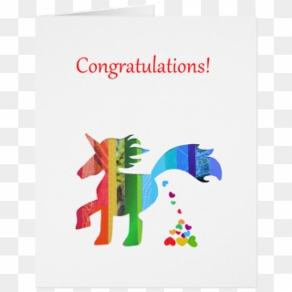 Gc006 Unicorn Congratulations Card - Cartas De Felicitaciones De Cumpleaños Unicornios, HD Png Download