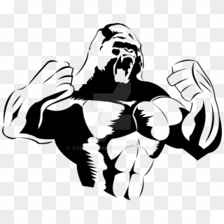 Drawing At Getdrawings Com Free For Personal - Gorilla Stencil, HD Png Download