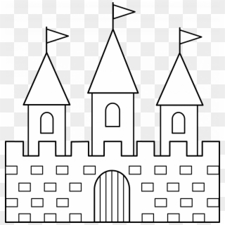 Large Size Of How To Draw An Easy Disney Castle Step - Castle Clipart Black And White Png, Transparent Png