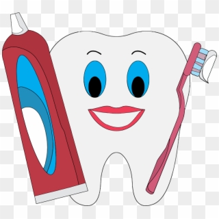 This Free Icons Png Design Of Happy Tooth With Toothpaste, Transparent Png