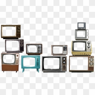 Clip Art Black And White Show Televisions Oldfashioned - Vintage Tv Hd Png, Transparent Png