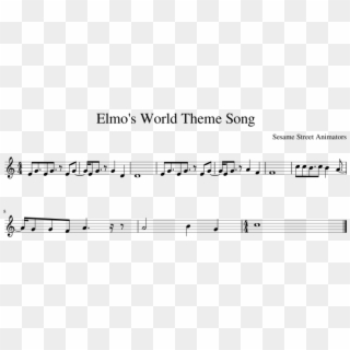 Elmo's World Theme Song - Plot, HD Png Download