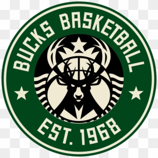 Starbucks X Milwaukee Bucks Logo - Milwaukee Bucks Logo Png, Transparent Png