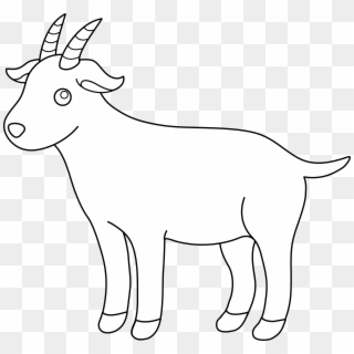 Sweet Clipart - Goat Clipart Png Black And White, Transparent Png