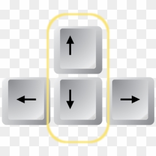 Image Keys Up Png - Teclado Flechas De Direcciones, Transparent Png