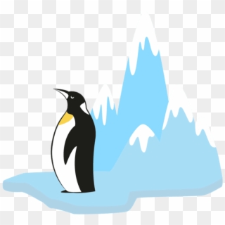 Free Png Penguin On Glacier Transparent Png - Cartoon Glacier Clipart, Png Download
