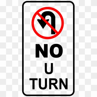 This Free Icons Png Design Of Sign-no U Turn, Transparent Png
