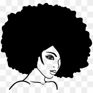 Big Image - Afro Hair Clipart, HD Png Download