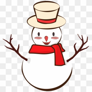 Snowman Winter Scarf Cute Png And Vector Image, Transparent Png