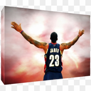 Details About Lebron James Chalk Dust Canvas Poster - Basketball Player, HD Png Download