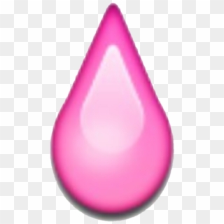 Pink Sticker - Pink Tear Emoji Png, Transparent Png
