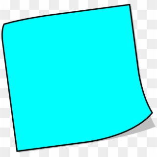 600 X 580 7 - Blue Post It Note, HD Png Download