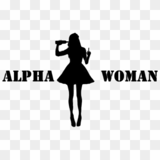 Alpha Woman Png Black & White - Alpha Woman, Transparent Png