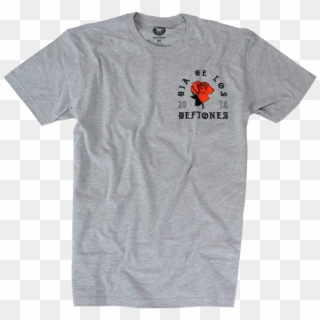 Ddld Rose On Grey T-shirt - Deftones Shirt, HD Png Download