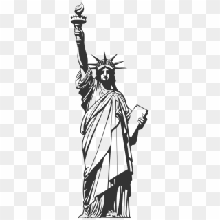 Clipart Big Image Png - Statue Of Liberty Line Art, Transparent Png