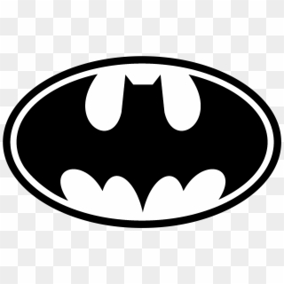 Batman 01 Logo Black And White - Batman Logo, HD Png Download