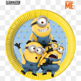 Minions Paper Plates Partyware, HD Png Download
